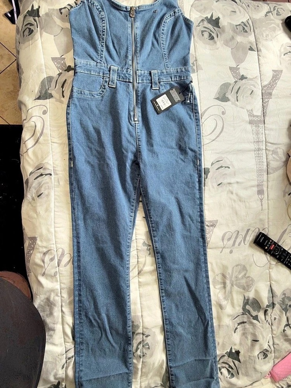 True religion Denim Jumpsuit in Blue Small NWT